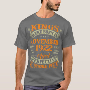 Mens 100th Birthday Gift Kings Born In November 19 T-Shirt