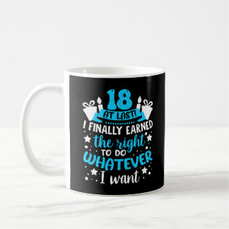 Mens 18th birthday quote gifts for 18 years old ma coffee mug