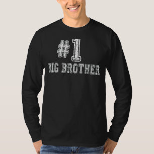 Mens 1 Big Brother Number One Family Love Pride Fa T-Shirt