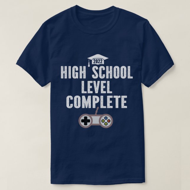 Mens 2022 Grad High School Level Complete Senior G T-Shirt (Design Front)