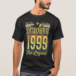 Mens 22nd Birthday The Man The Myth The Legend Oct T-Shirt