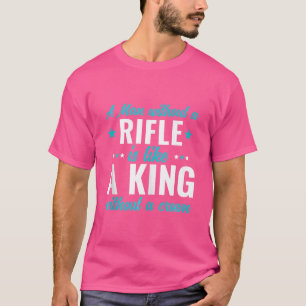 Mens 2Nd Amendment Rifle Hunting A Man Without A R T-Shirt