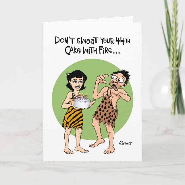 Men's 44th Birthday Card (Front)