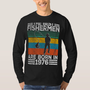Mens 46 Years Old Fisherman Fishing 46th Birthday T-Shirt