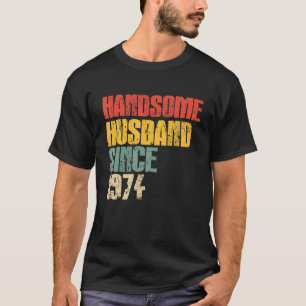 Mens 49th Wedding Anniversary for Him Handsome Hus T-Shirt