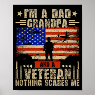 Mens 4th Of July _ Usa Flag _ A Dad Grandpa And A Poster