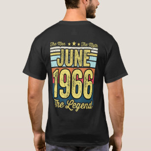 Mens 55th Birthday The Man The Myth The Legend Jun T-Shirt