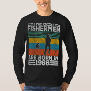 Mens 56 Years Old Fisherman Fishing 56th Birthday  T-Shirt
