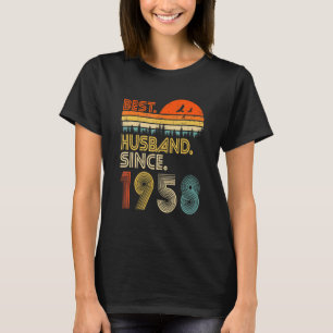 Mens 64th Wedding Anniversary Best Husband Since T-Shirt
