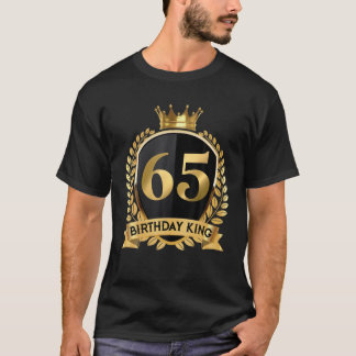 Mens 65Th Birthday King 65 Yrs Old Bday Awesome Si T-Shirt