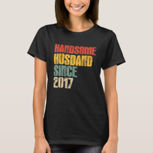 Mens 6th Wedding Anniversary for Him Handsome Husb T-Shirt