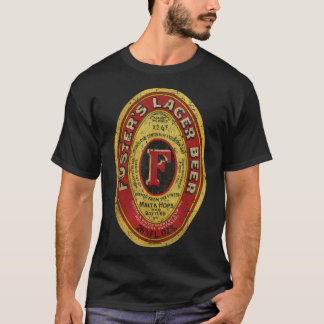Mens 70s Foster's Lager Beer Vintage Brewing Beer  T-Shirt