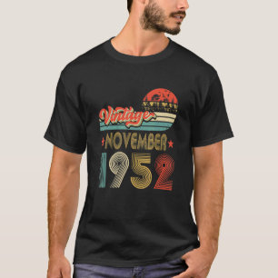 Mens 70th Birthday 70 Year Old Gift Vintage Novemb T-Shirt