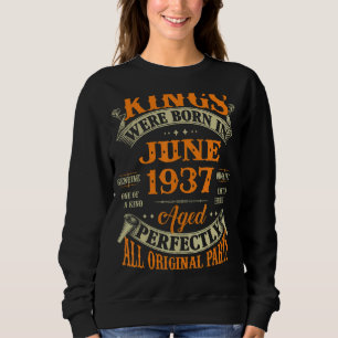 Mens 85th Birthday Gift For Kings Born In June 193 Sweatshirt