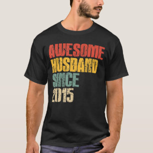 Mens 8th Wedding Anniversary for Him Awesome Husba T-Shirt