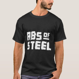 Mens Abs Of Steel Gym Fitness Workout Bodybuilding T-Shirt