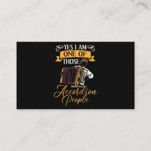 Mens Accordion Musician Accordion Music Squeezebox Business Card