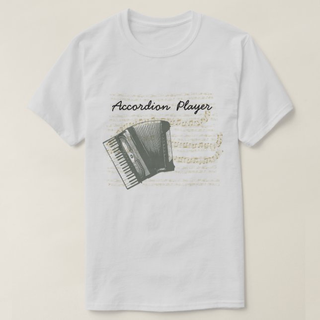 Men's Accordion Player T-Shirt (Design Front)