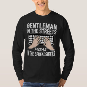 Men's Accountant Freak In The Spreadsheet T-Shirt