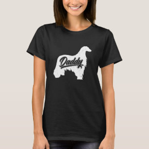 Mens Afghan Hound Daddy Dog Owner Papa Fathers Of T-Shirt