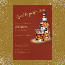 Men's Aged to Perfection Whiskey 50th Birthday