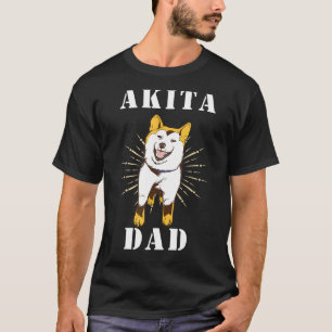 Mens Akita Dad Akita Dog Akita Inu Shiba Inu Akit T-Shirt
