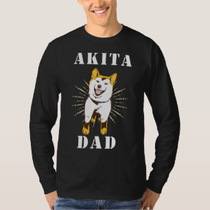 Mens Akita Dad Akita Dog Akita Inu Shiba Inu Akit T-Shirt