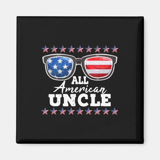 Mens All American UNCLE Men  Magnet (Front)
