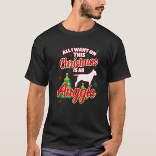 Mens All I Want On This Christmas Is An Auggie Xma T-Shirt
