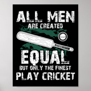 Mens All Men Are Created Equal But Finest Play Cri Poster