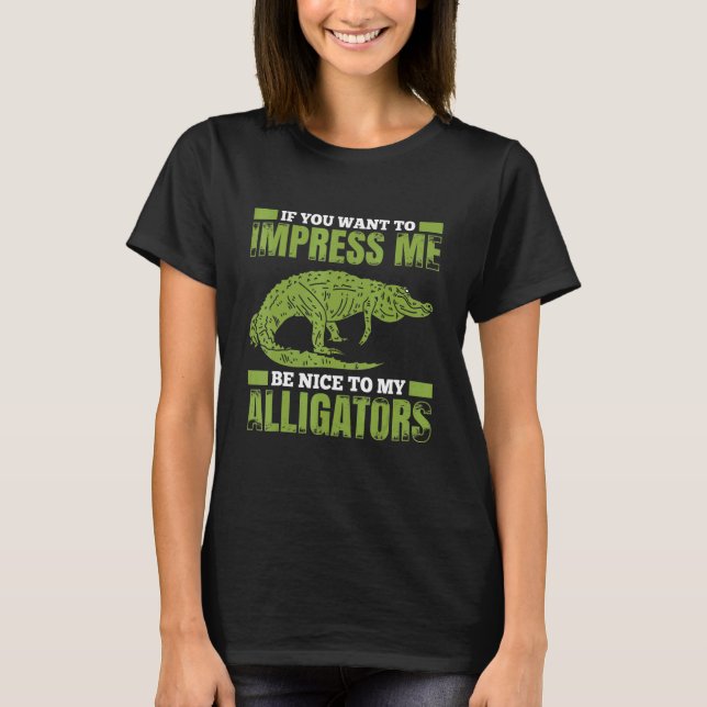 Mens Alligator Crocodile For Alligators  Crocodile T-Shirt (Front)