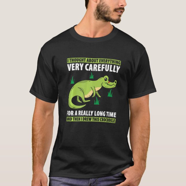Mens Alligator Crocodile For Alligators  Crocodile T-Shirt (Front)