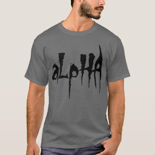 Mens ALPHA Gym Fitness Workout Bodybuilding Motiva T-Shirt