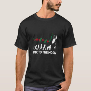 Mens $AMC To The Moon Evolution Of Ape T-Shirt
