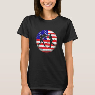 Mens American Flag Boxing July 4th Usa Men Women K T-Shirt