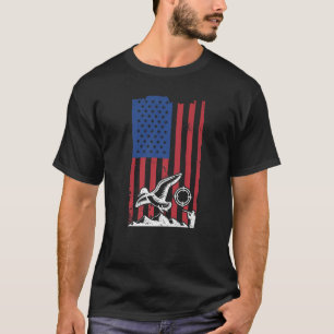 Mens American Flag Duck Hunting  For Waterfowl Hun T-Shirt