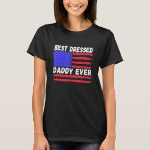 Mens American Flag For Patriotic Dad - Best Daddy T-Shirt