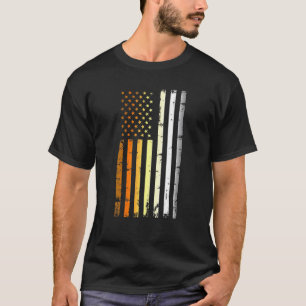 Mens American Flag Lgbt Bear Pride T-Shirt