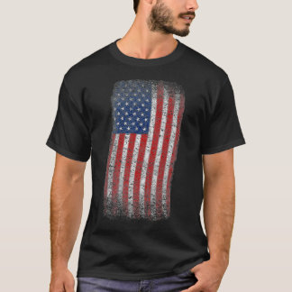 Mens American Flag T 4th of July Patriotic USA Fla T-Shirt