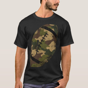 Mens american football camouflage design T-Shirt