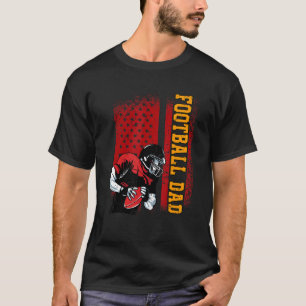 Mens American Football Dad Usa Team Sports Player T-Shirt