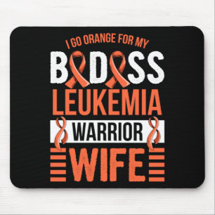 Mens Aml Leukaemia Design For A Husband Of A Mouse Pad