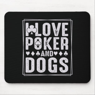 Mens And Dogs Funny Play Card Gambler Performance Mouse Pad