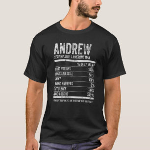 Mens Andrew Nutrition Personalized Name Name Fac T-Shirt