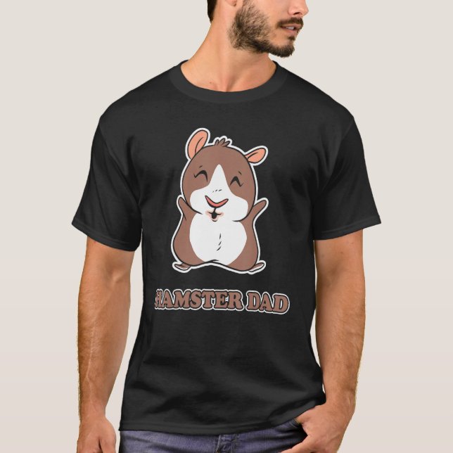 Mens Animal Pet Dad Hamster Father Hamster T-Shirt (Front)