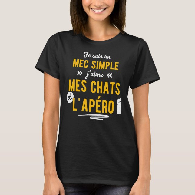 Mens Apero Cat  Idea T-Shirt (Front)