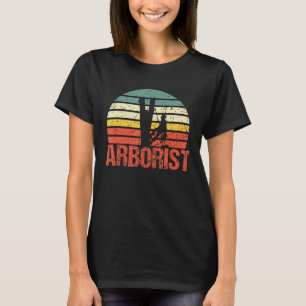 Mens Arborist Dad Tree Climbing Chainsaw Woodworke T-Shirt