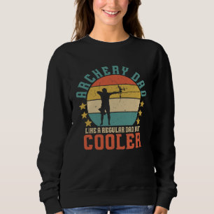 Mens Archery Dad Fathers Day  Archer Bow Hunter Lo Sweatshirt