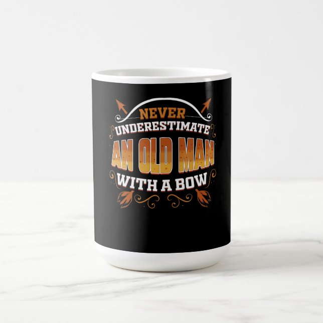 Mens Archery Gift Archer Lover With Bow Gift Coffee Mug (Center)