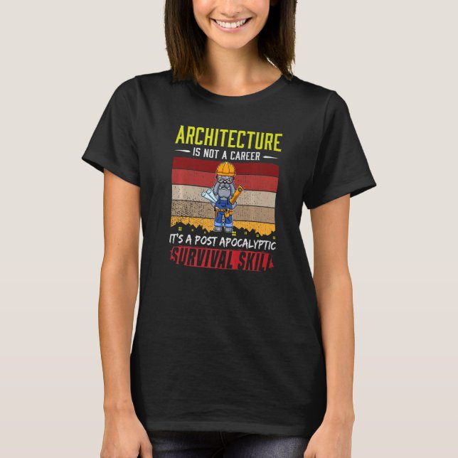 Mens Architect Not A Career Technical Drawer Draft T-Shirt (Front)